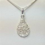 P094BC-Wire wrap teardrop Pendant
