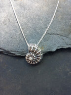 Silver Ammonite Pendant