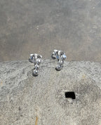 Silver 3 Ball Bar Stud 7mm