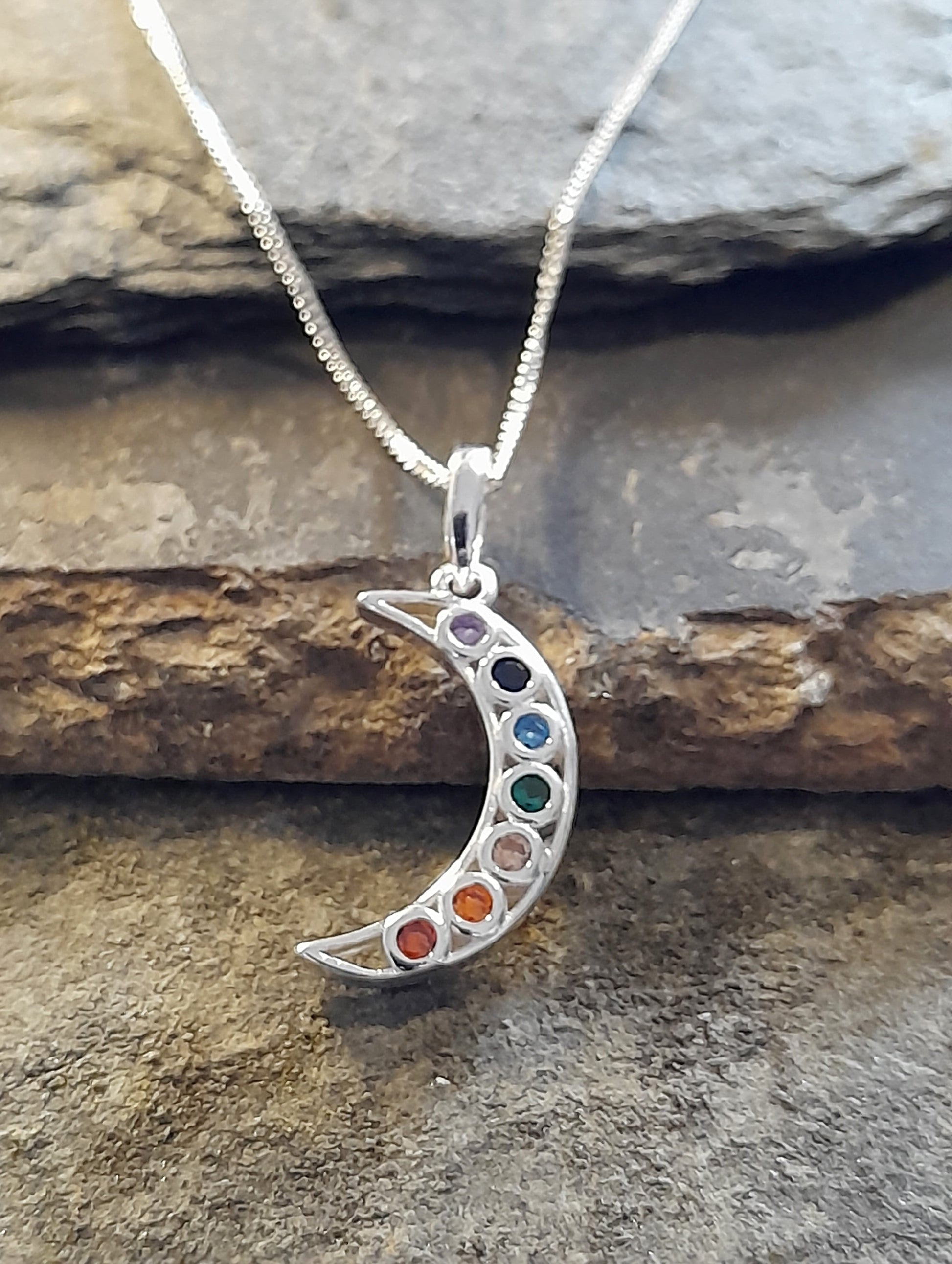 Coloured Cubic Zirconia Moon Pd 16mm