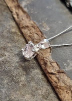 7mm Clear Cubic Zirconia & Silver Round Pd
