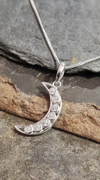 Cubic Zirconia Moon Pd 16mm