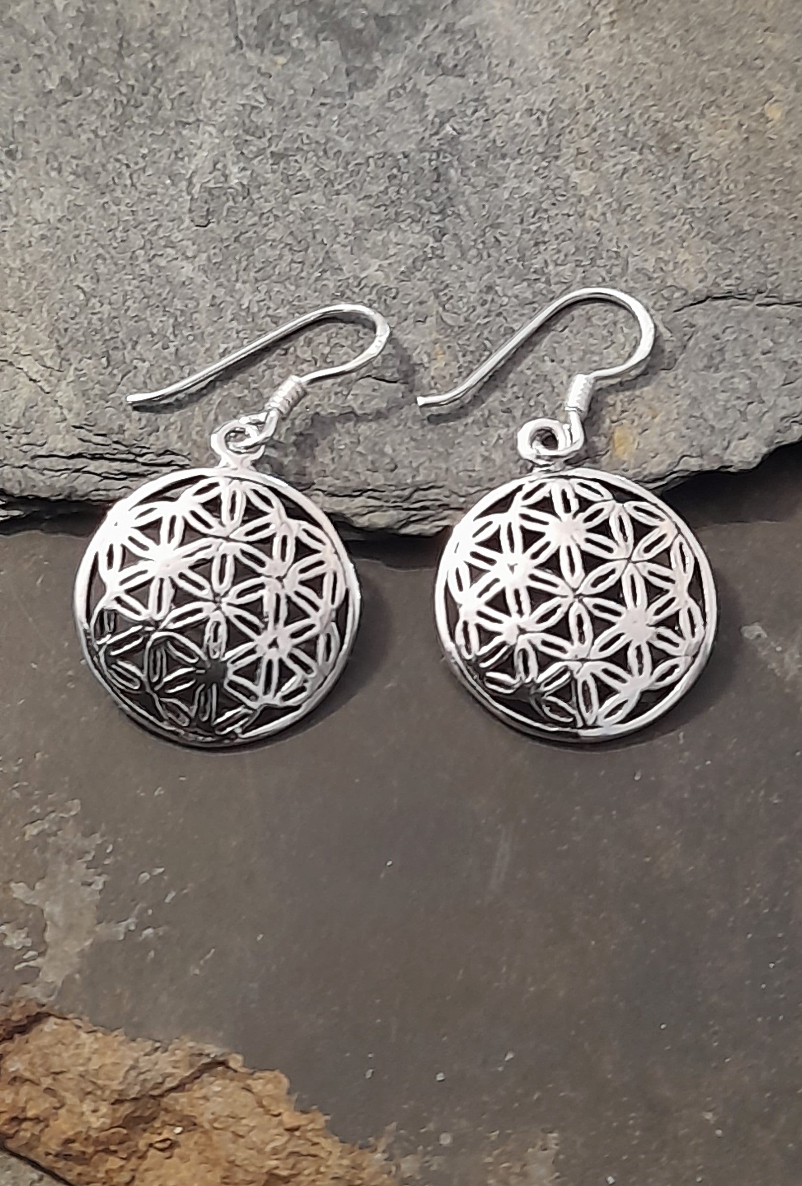 Flower Of Life Earring 16mm Dia