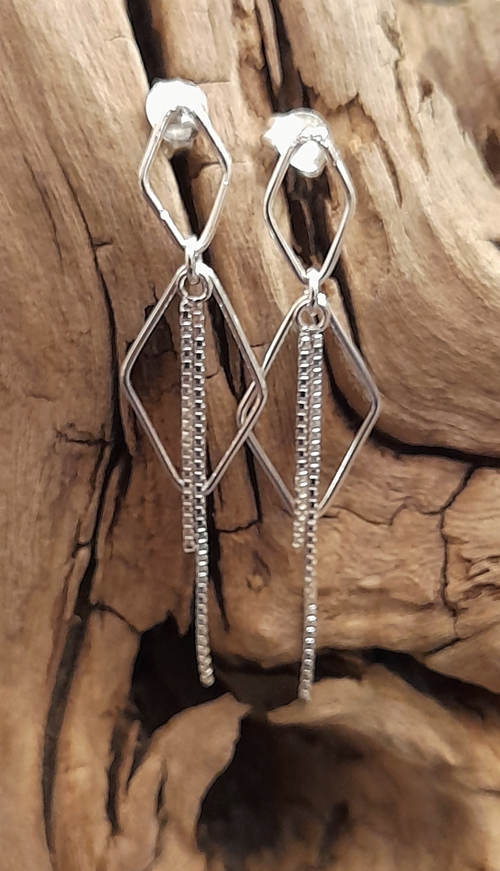 2 Chain Wire Diamond Er 45mm Drop