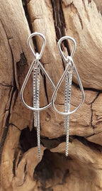 2 Chain Wire Teardrop Er 40mm Drop