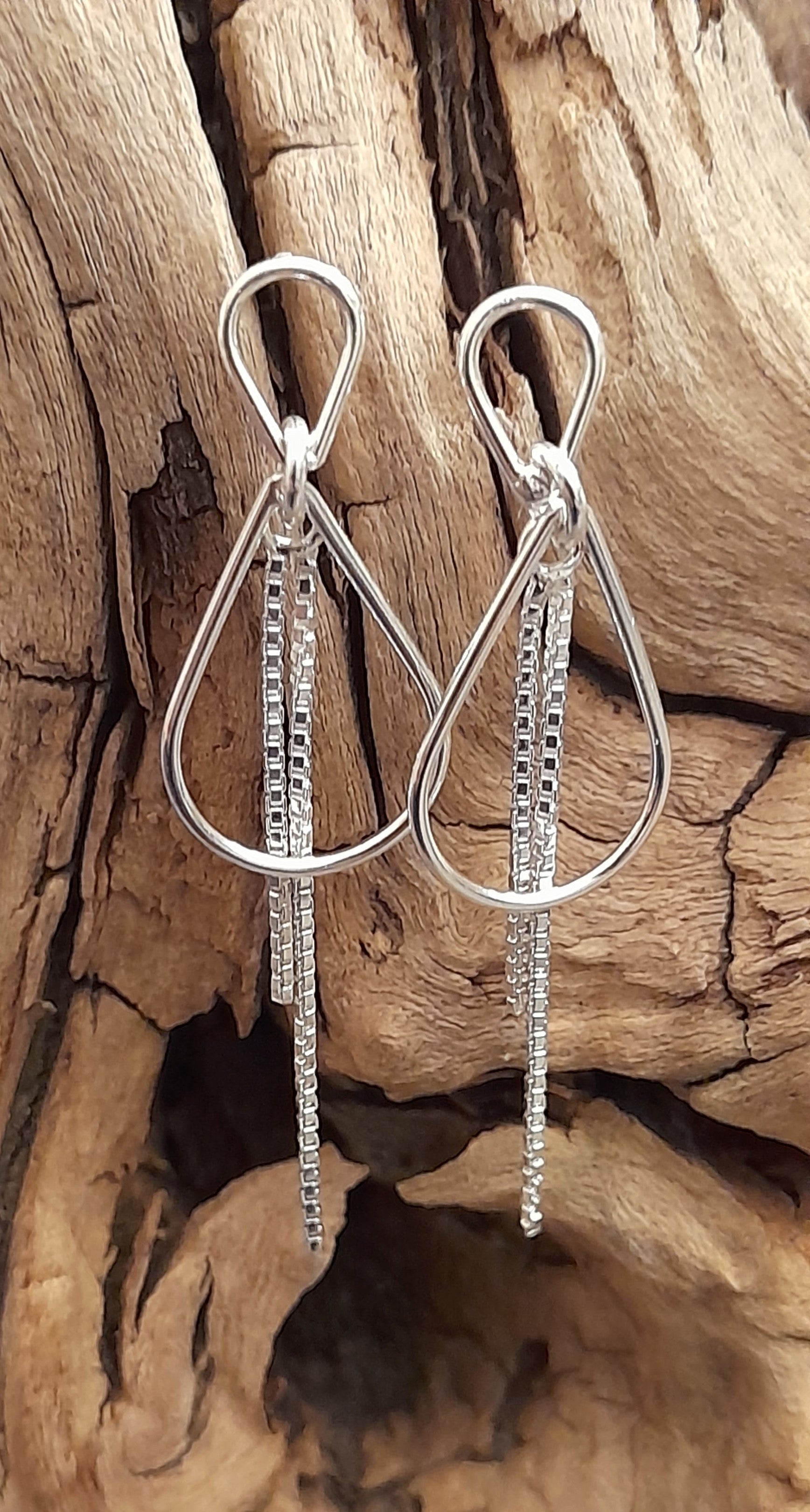 2 Chain Wire Teardrop Er 40mm Drop