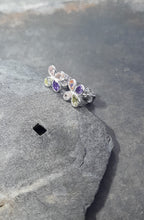 4 Petal 10mm Multi Cubic Zirconia Stud
