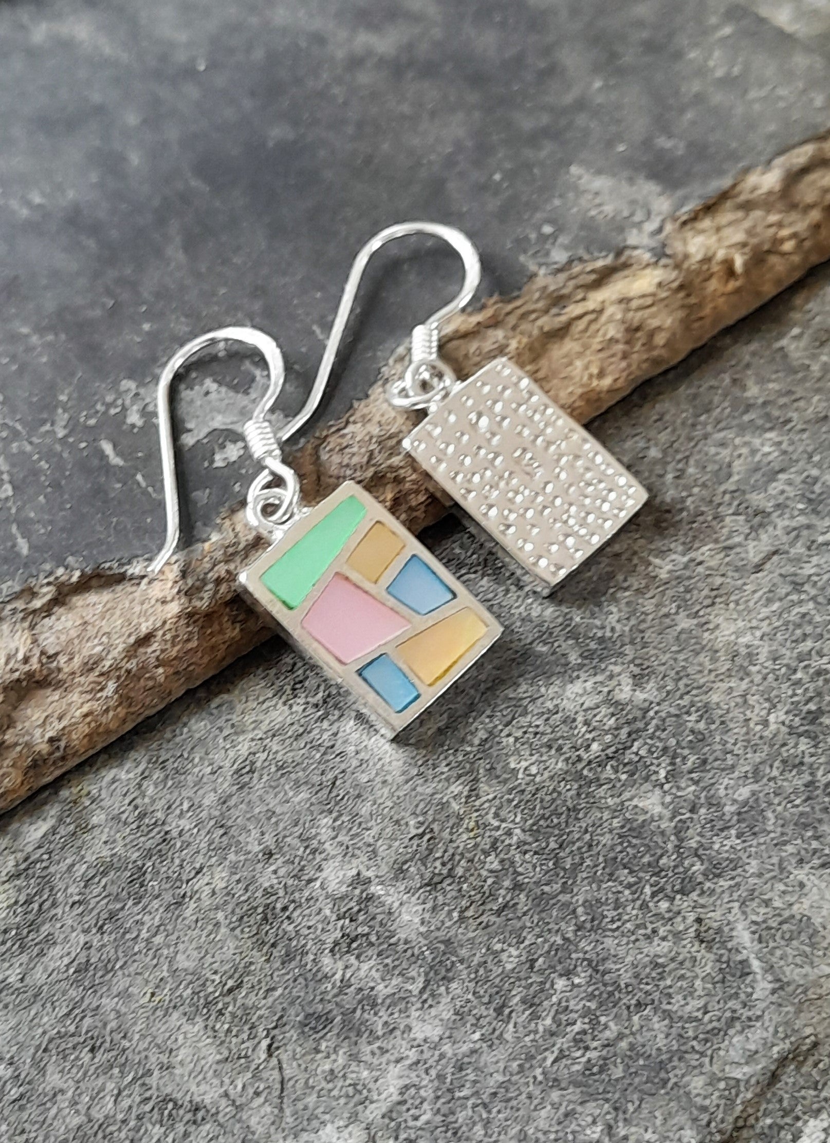 9 X 12mm Multi Mother of Pearl Earring