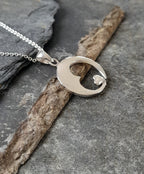 20mm Diameter Heart In Heart Pendant