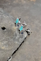 Green Star Enamel Stud 8mm