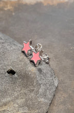Pink Star Enamel Stud 8mm