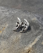 Moon Face Stud 10mm