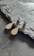 Mother of Pearl Drop Stud Er 15 X 8mm