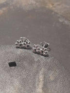 Dogs Paw Print Studs 10 X 4mm