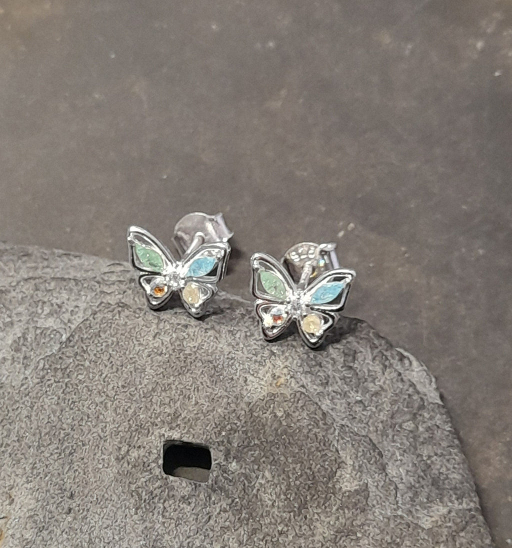 Pastel Multi Cubic Zirconia B/Fly 9 X 7mm