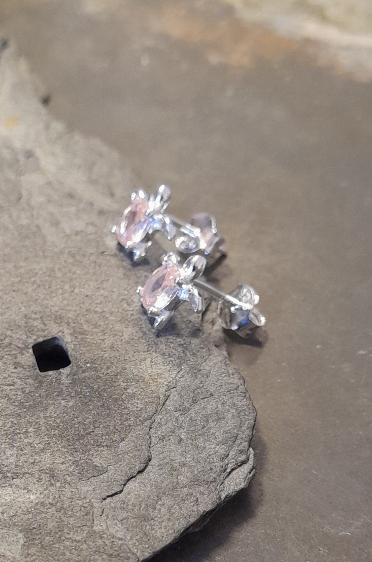 Pink Cubic Zirconia Turtle 8 X 7mm