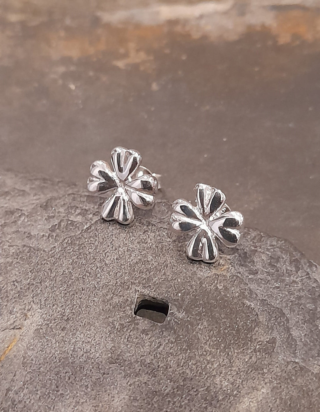 Four Leaf Clover Stud 9X9mm
