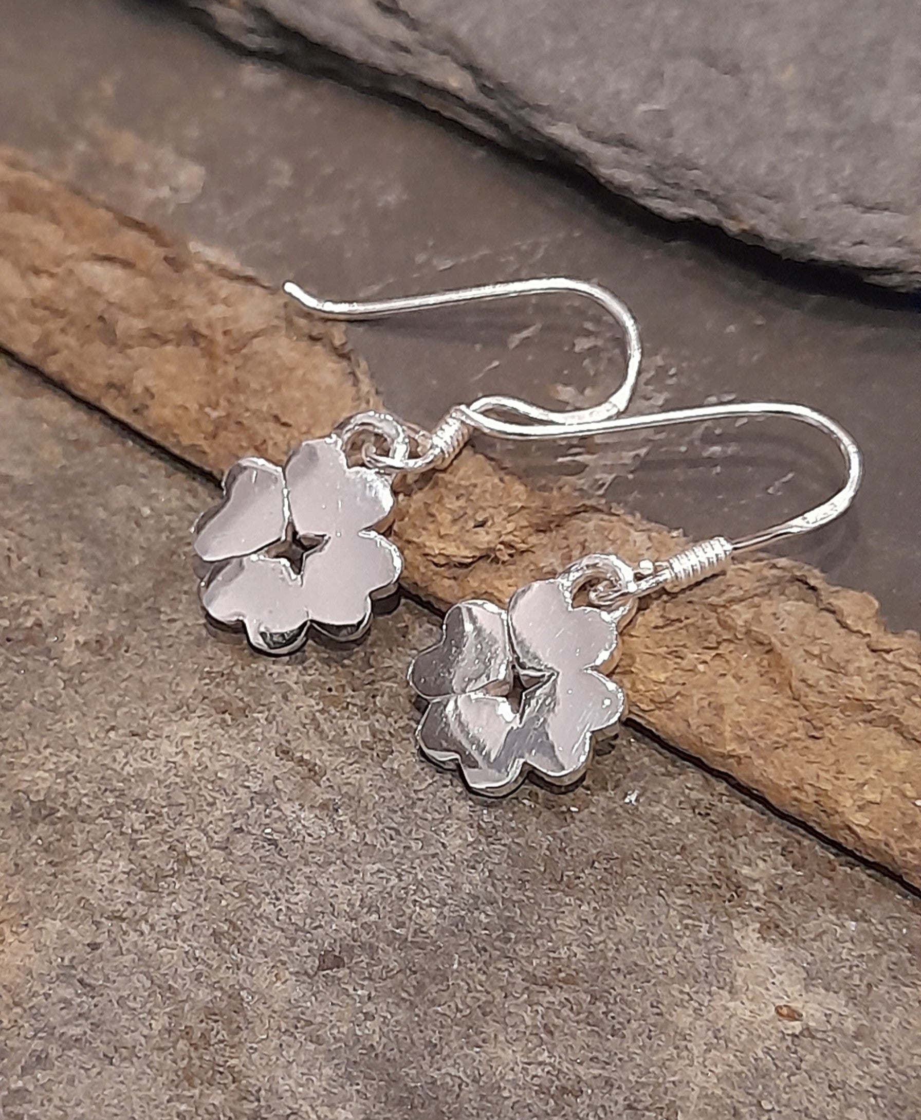 Four Leaf Clover 10X10mm  Earring
