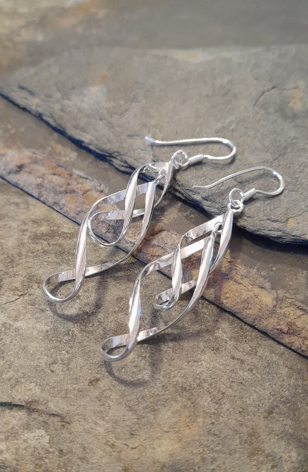 40mm Drop Double Twist Earring