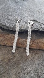 25mm Clear Cubic Zirconia Elegant Earring