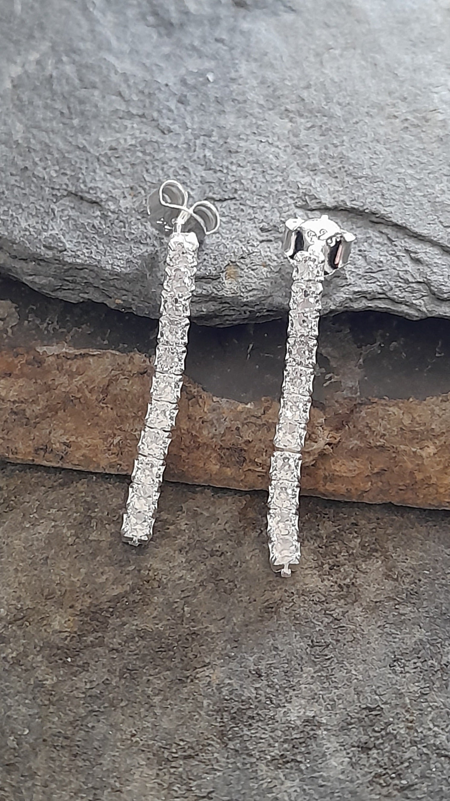 25mm Clear Cubic Zirconia Elegant Earring