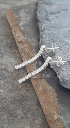25mm Clear Cubic Zirconia Elegant Earring