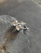 Moonstone Heart 5mm Stud