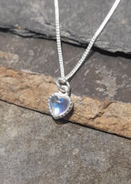 Moonstone Heart 6mm  Pendant
