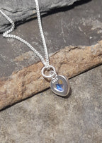 Moonstone Heart 6mm  Pendant