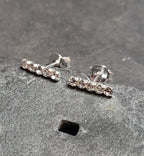 2mm 5 Row Cubic Zirconia Stud