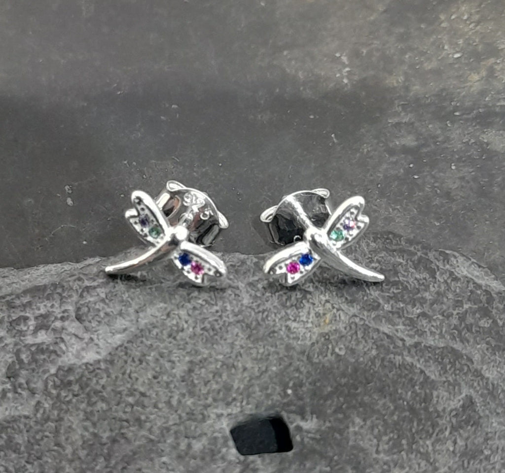 Multi Cubic Zirconia Dragonfly 9mm
