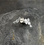 3 Cubic Zirconia Curve 9mm
