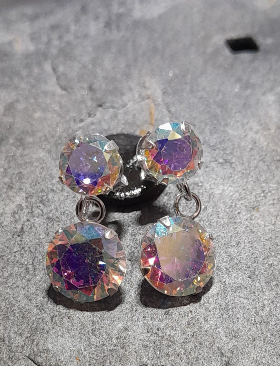 Cubic Zirconia Drop Er 18mm Drop
