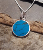 Round Wave 15mm Pendant Tq