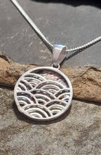 Round Wave 15mm Pendant Abalone