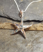 25mm Abalone Mosaic Starfish Pendant