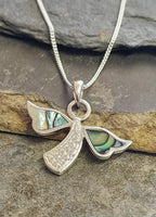 24 X 15mm Cubic Zirconia Abalone Angel