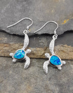Recon Opal Turtle Earring 24mm