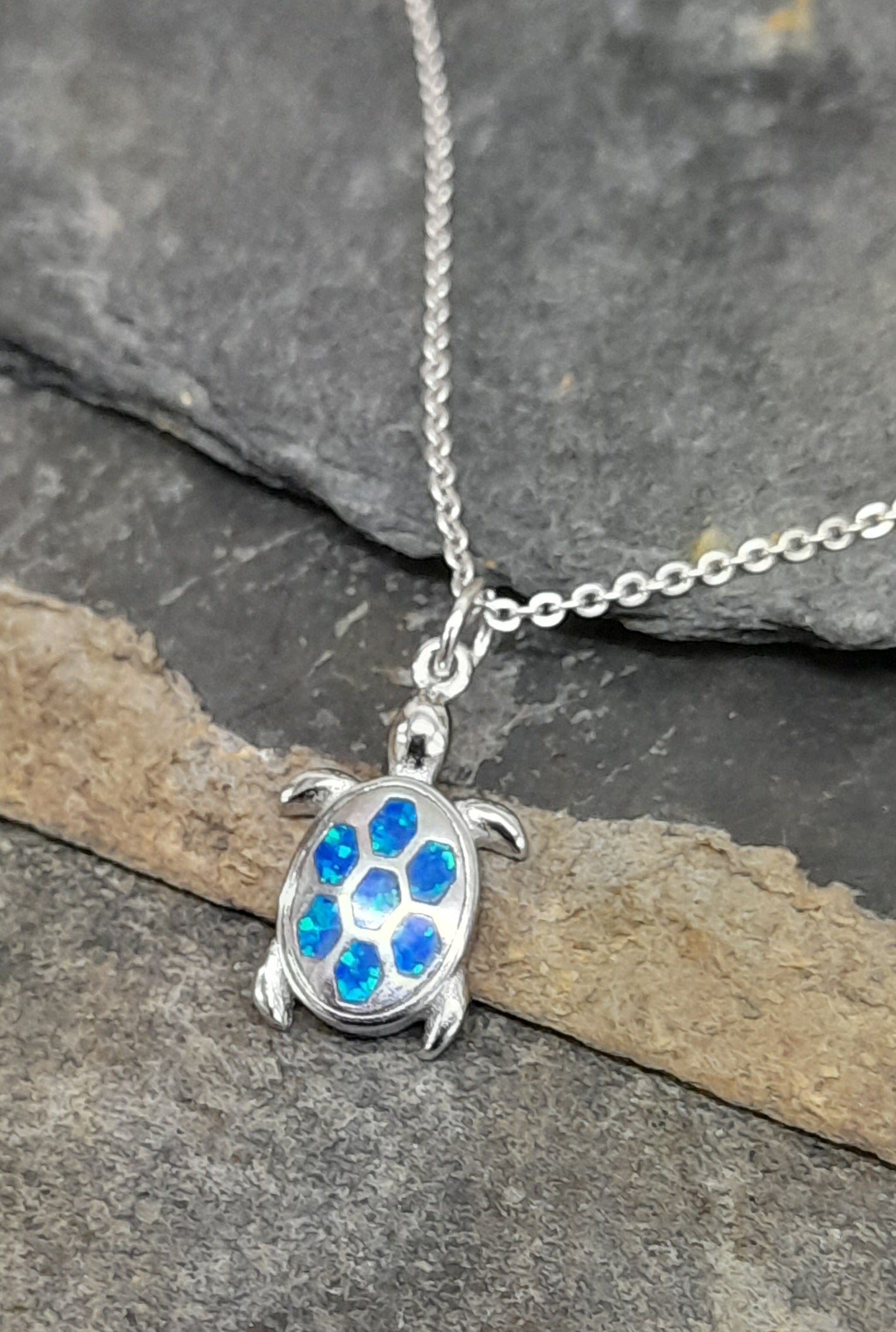 Recon Opal Turtle Pendant 12 X 10mm