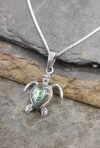 Abalone Turtle Pendant 16X12mm