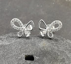 Cz Bow stud 12 X 8MM