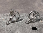 SS788B - Cat on Moon s/plate stud 15x10mm