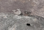 SS809B - BRUSHED EFFECT WHALES/PLATE STUD 10MM