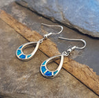 SE545B - TEARDROP BLUE SYN/OPAL E/R S/PLATE 18MM