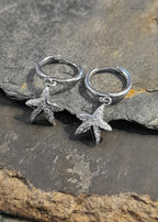 SS840B - CZ STARFISH HOOP S/PLATE 12MM