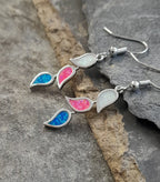 SE556B - MULTI COL S/OPAL LEAF E/R 25MM