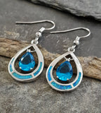 SE566B - 20X15MM S/PLATE SYN OPAL TEARDROP CZ ER