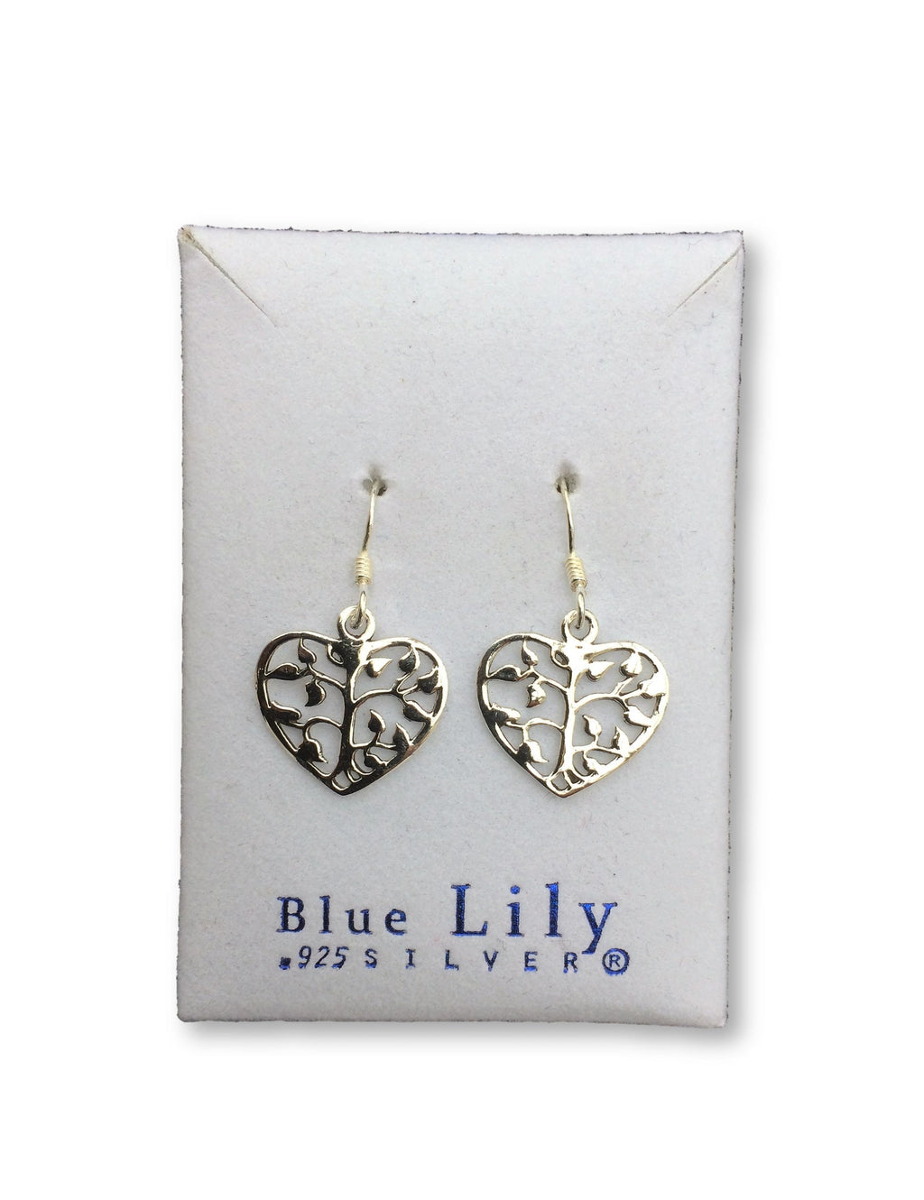 Tree Heart Drop Earring