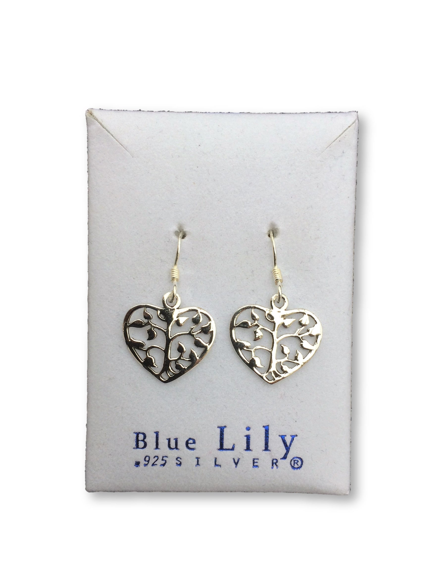 Tree Heart Drop Earring