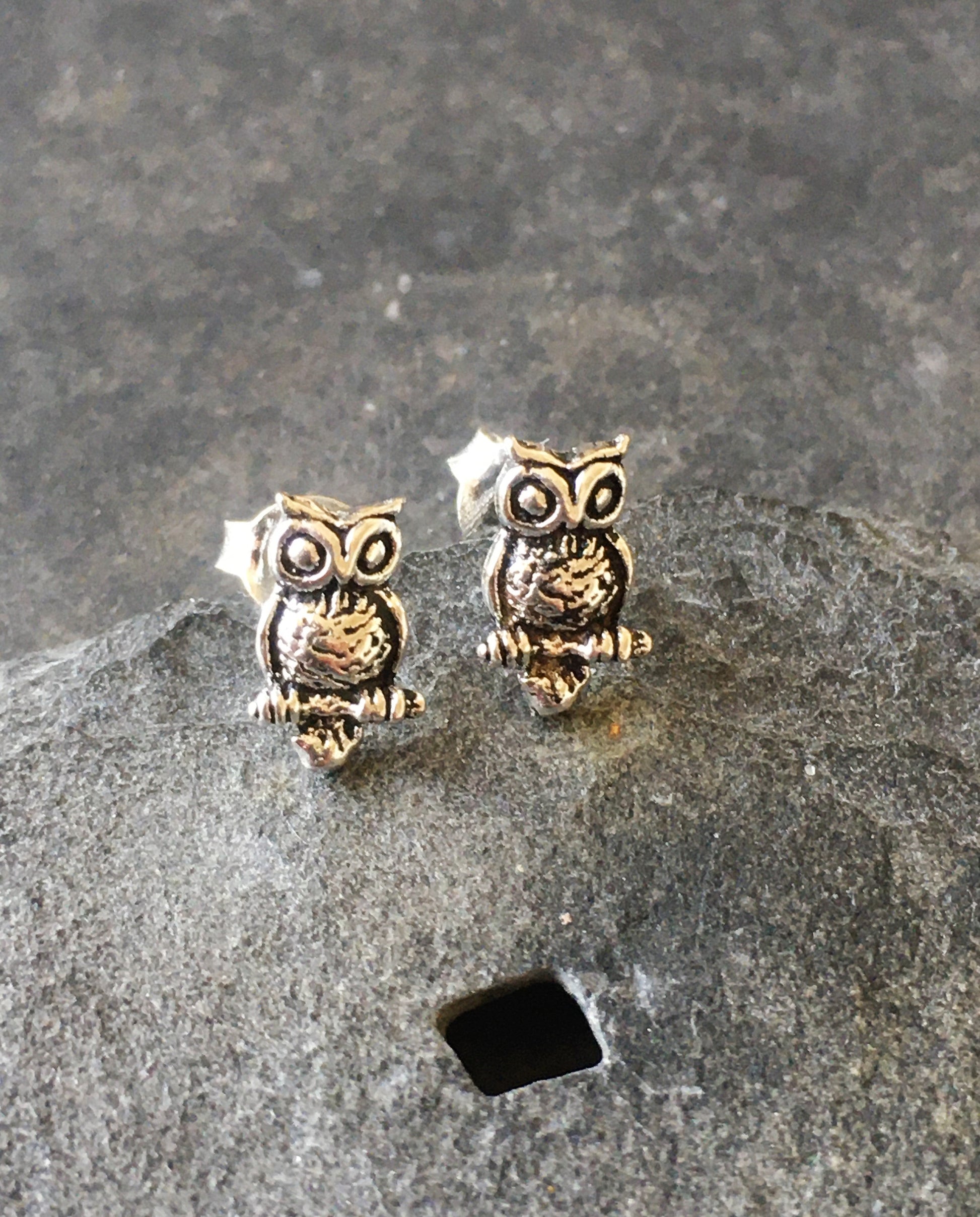 Owl Stud 10mm X 5mm